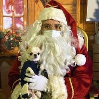 Père noel à Colomiers dans le quartier Saint Exupéry