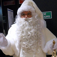 Père noel avec l'agence Halloween
