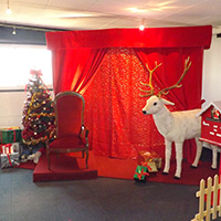 Père noel avec l'agence Laly Events
