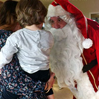 Père noel à Lauak à L'Ilsle Jourdain