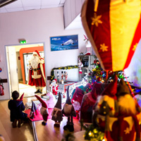 Père noel est venu rendre visite aux étudiants du Lycée Saliège de Balma
